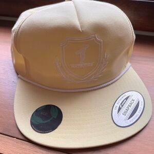 New Yupoong Golf Snapback Hat Hazeltine National Golf Club Minnesota Yellow